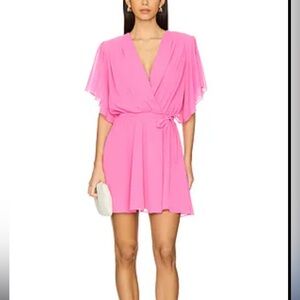 NWOT Amanda Uprichard Lucretia Pink mini Dress Small